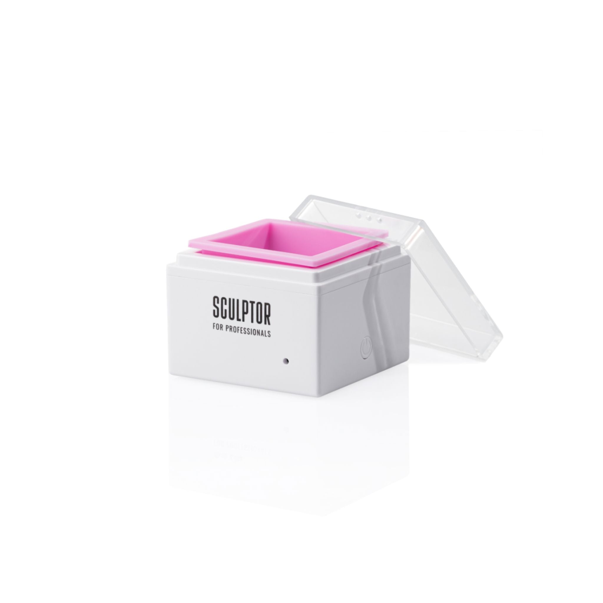 SCULPTOR | Mini Wax Heater SCULPTOR Wit met roze 