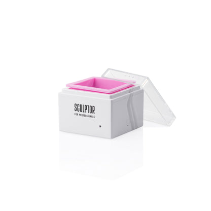 SCULPTOR | Mini Wax Heater SCULPTOR Wit met roze 