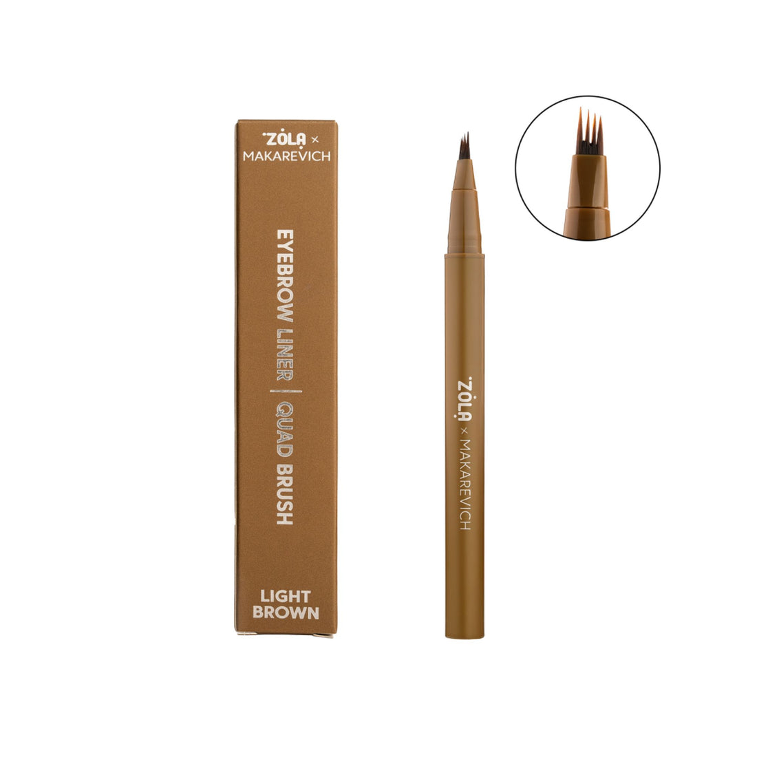 Zola x Makarevich | Eyebrow Liner Quad - Light Brown ZOLA 