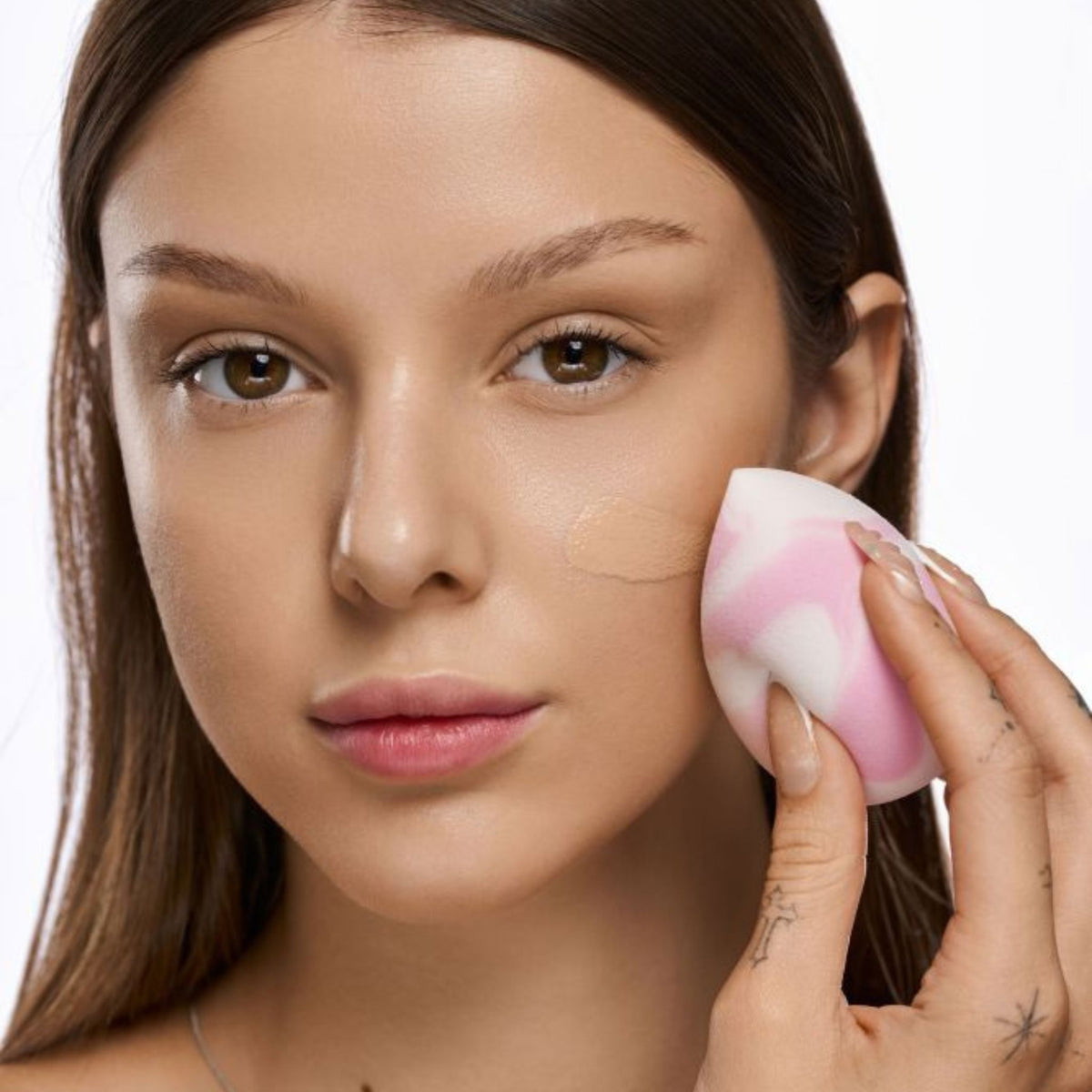 ZOLA | Super Soft Make Up Sponge -  01 Soft Pink Marble