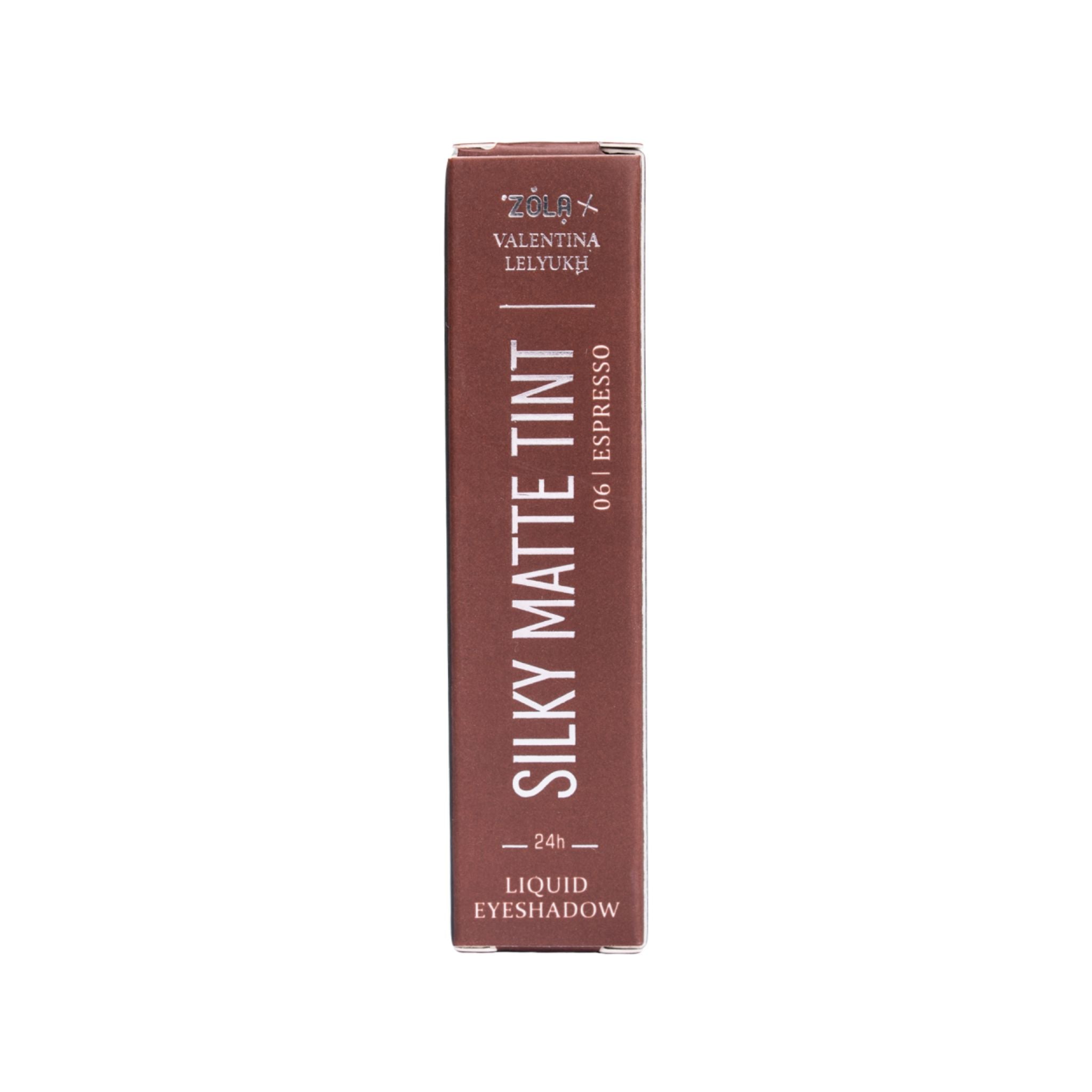ZOLA | Zola X Valentina Lelyukh Liquid Eyeshadow - 8 kleuren Browstar Cosmetics 06 Espresso 