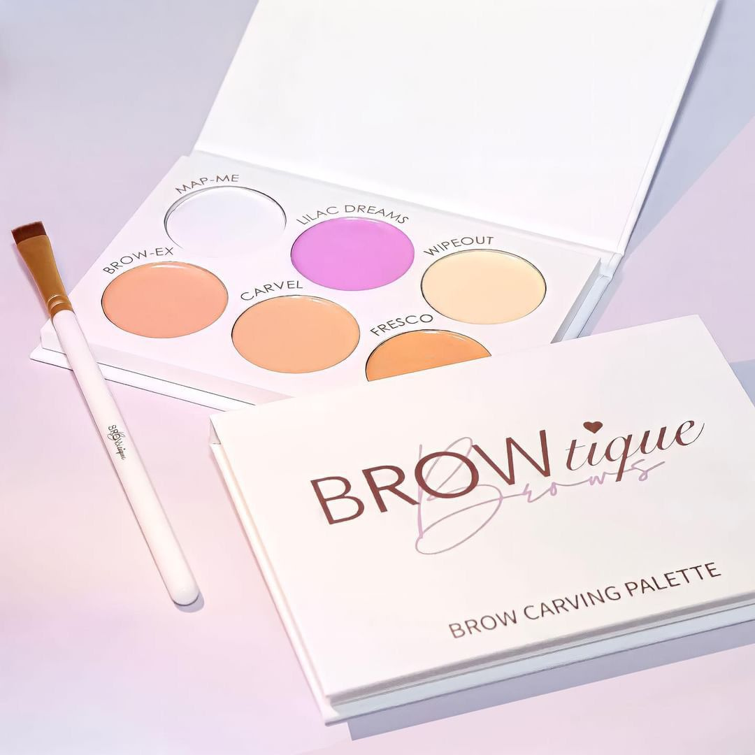 BROWTIQUE BROWS | BROW CARVING PALETTE + BRUSH