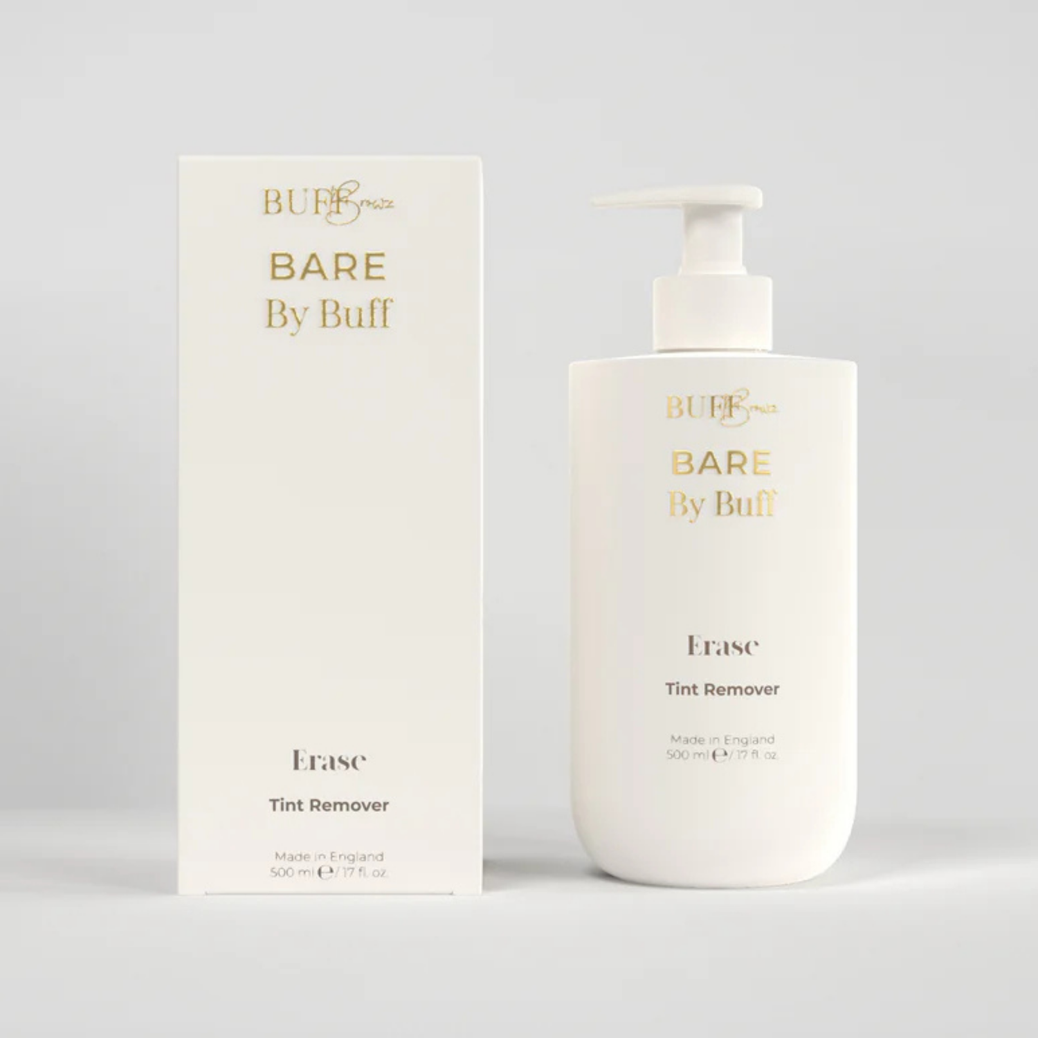 Buff Browz &amp; Lashes | Bare by Buff - ERASE 500ml