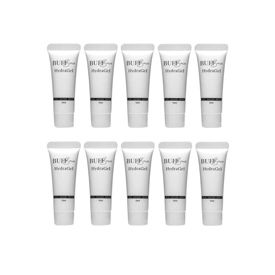 BUFF BROWZ | HYDRAGEL CLIENT SIZE - 10ML - PACK OF 10 buff browz &amp; lashes 