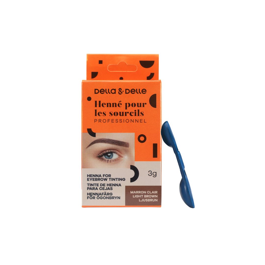 DELLA &amp; DELLE | BROW HENNA | Light brown 3 gram della &amp; delle 