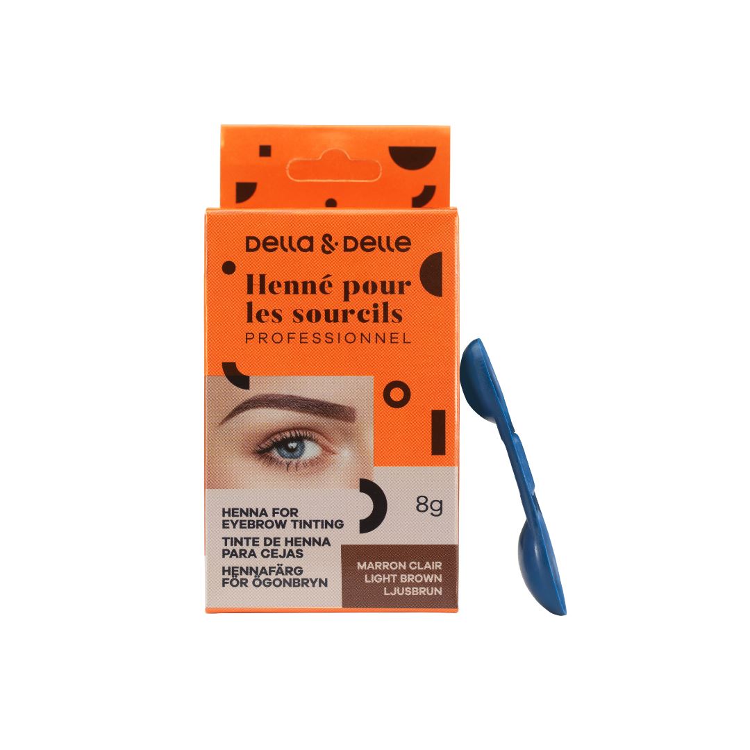 DELLA &amp; DELLE | BROW HENNA | Light brown 8 gram della &amp; delle 