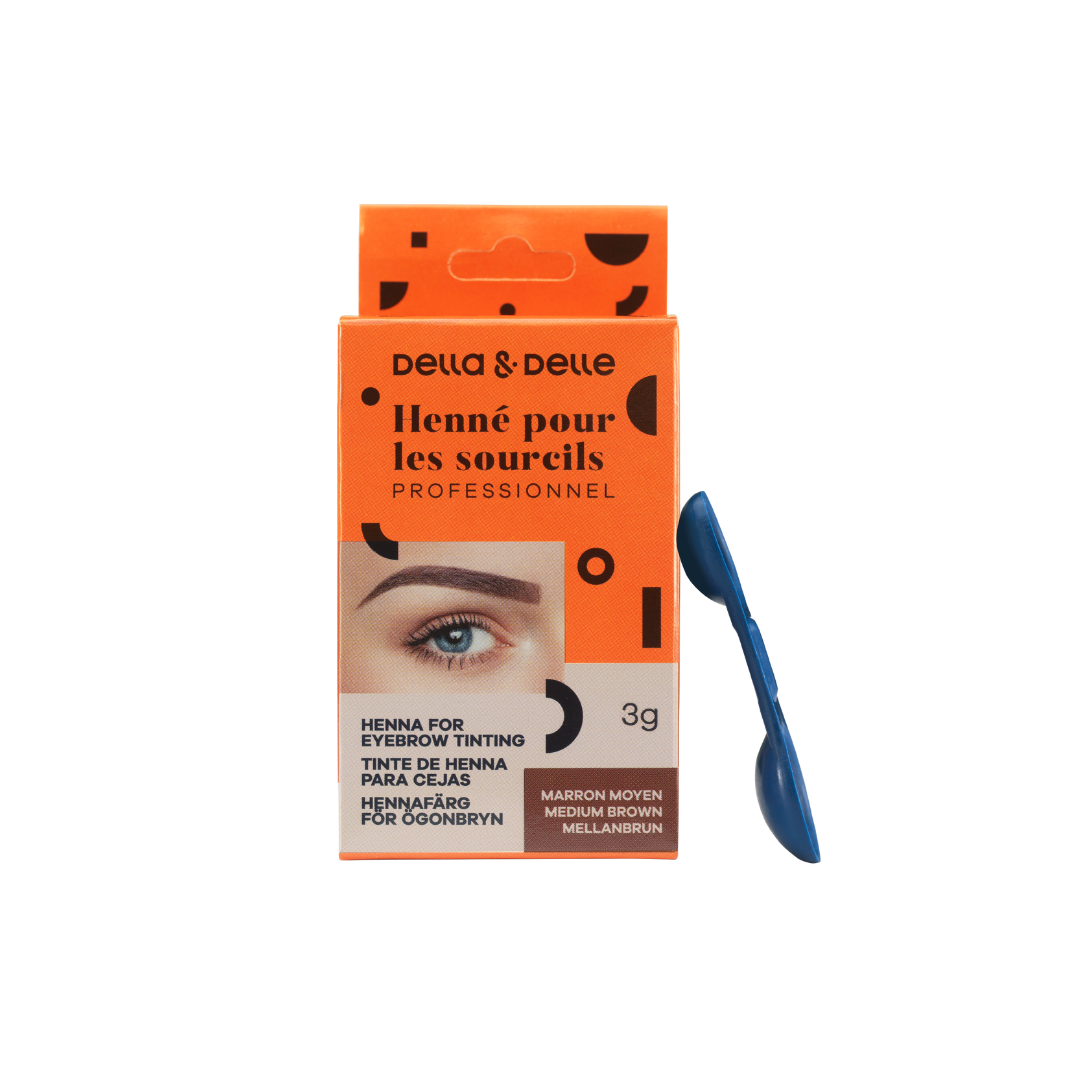 DELLA &amp; DELLE | BROW HENNA | Medium brown 3 grams