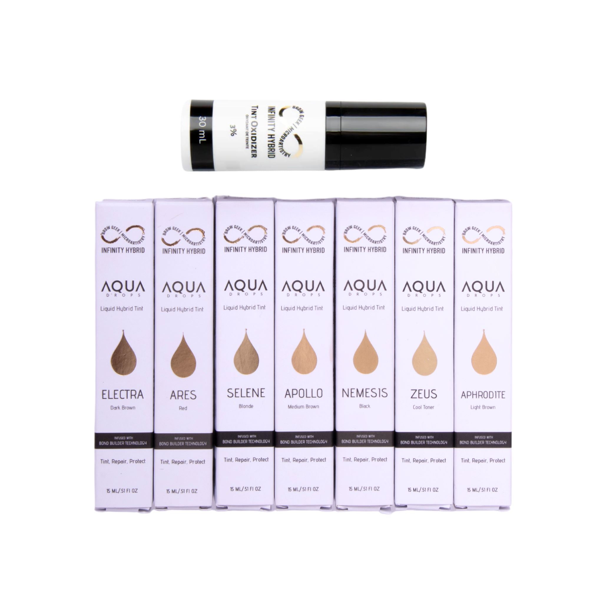 INFINITY | AQUA DROPS LIQUID HYBRID TINT | Bronze Kit infinity 