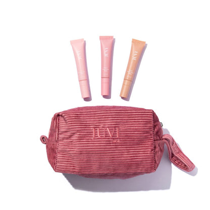 JÚVI | VELVET LIP GLOSS &amp; MASK BUNDLE WITH COSMETIC BAG júv 