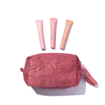 JÚVI | VELVET LIP GLOSS &amp;amp; MASK BUNDLE WITH COSMETIC BAG