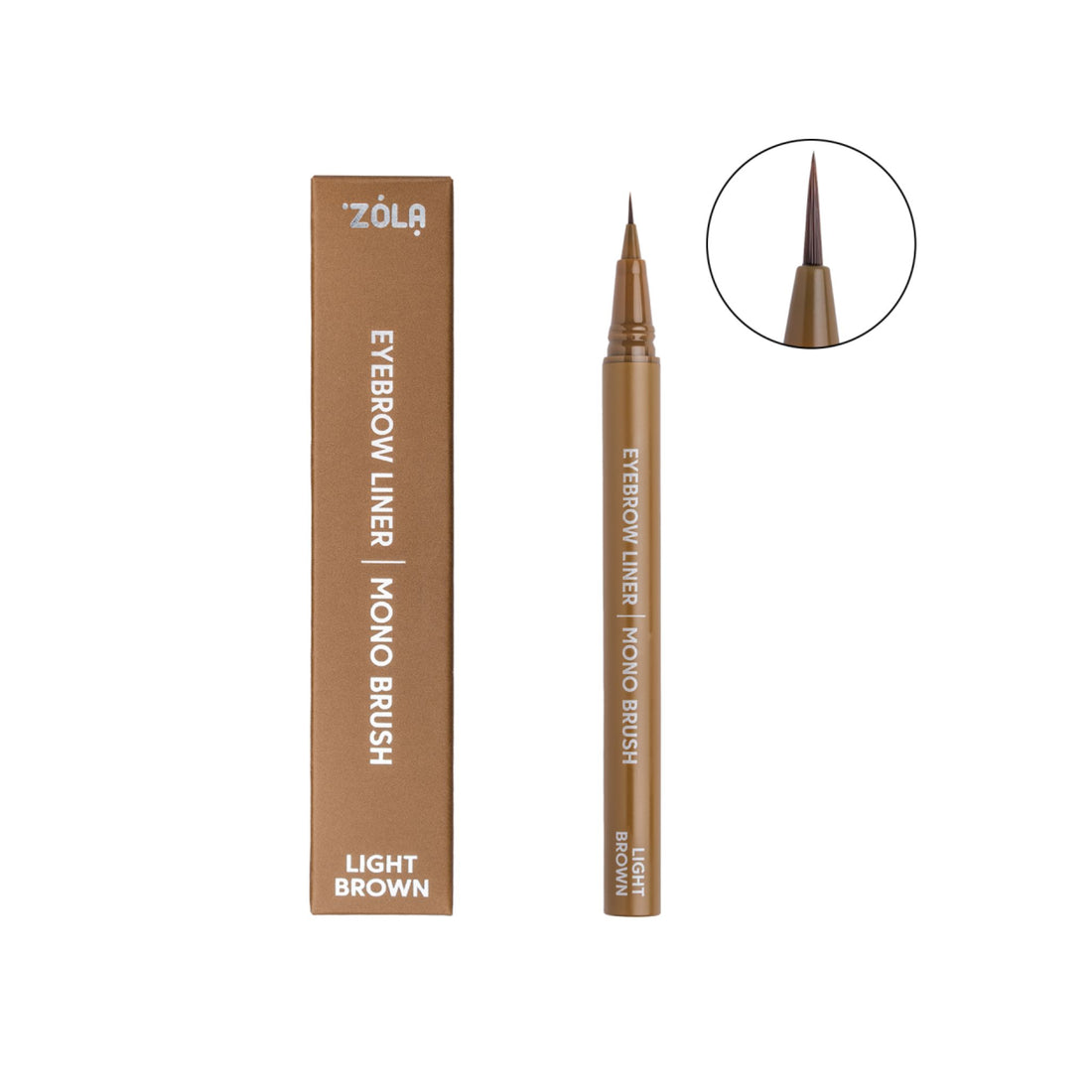 ZOLA | Eyebrow Liner Mono Brush - Light Brown ZOLA 