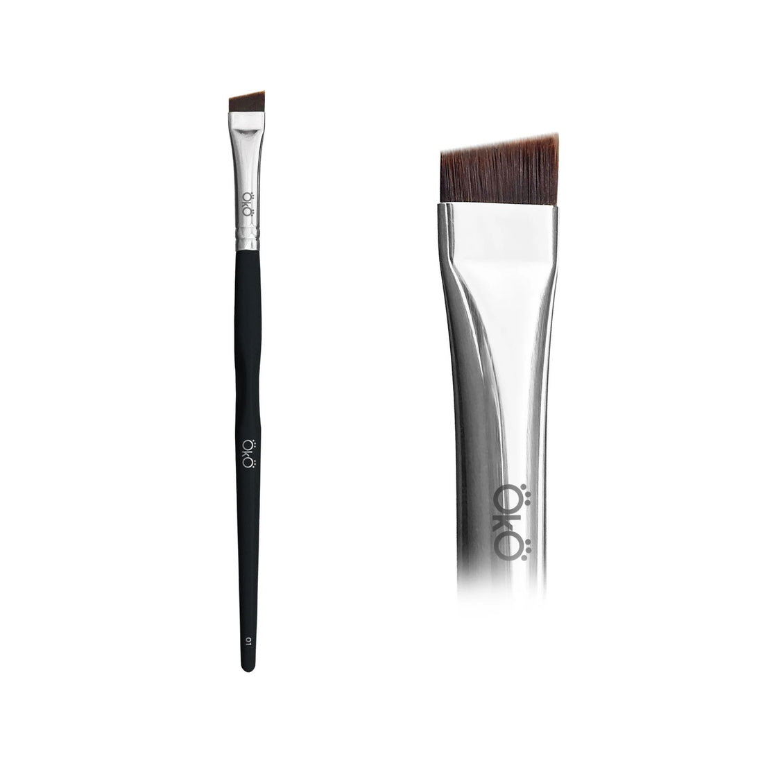 OKO | LARGE ANGLED BRUSH 01 - Black or Blue OKO Zwart 