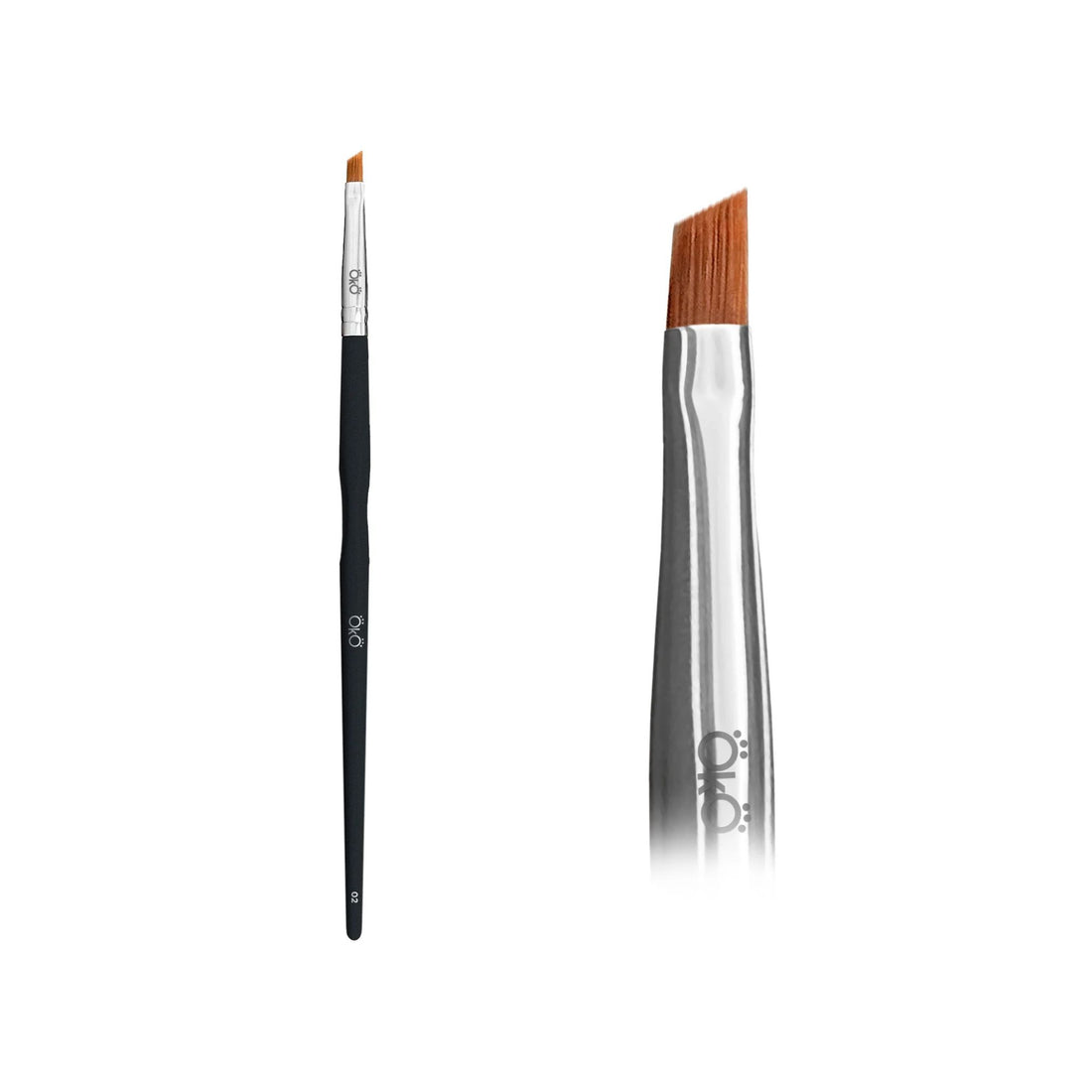 OKO | MINI ANGLED BRUSH 02 - Black or Blue OKO Zwart 