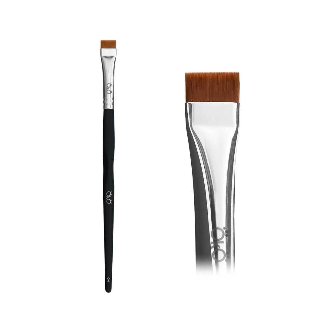 OKO | FLAT BRUSH 04 - Black or Blue OKO Zwart 