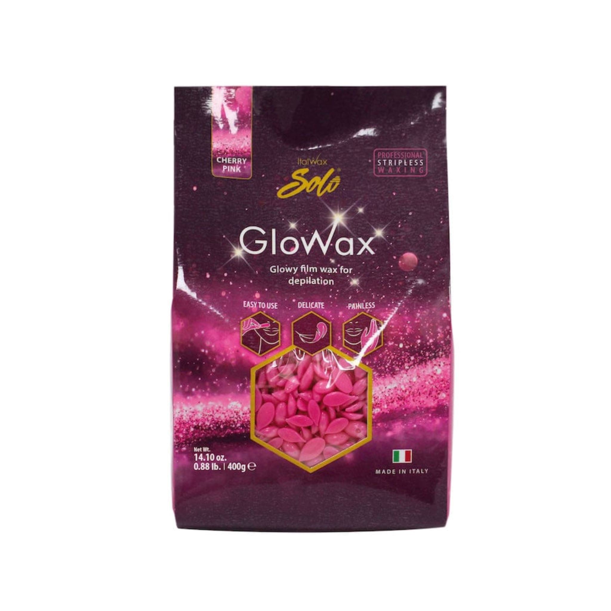 ITALWAX | GLOWAX CHERRY PINK FILM WAX | 400g italwax 