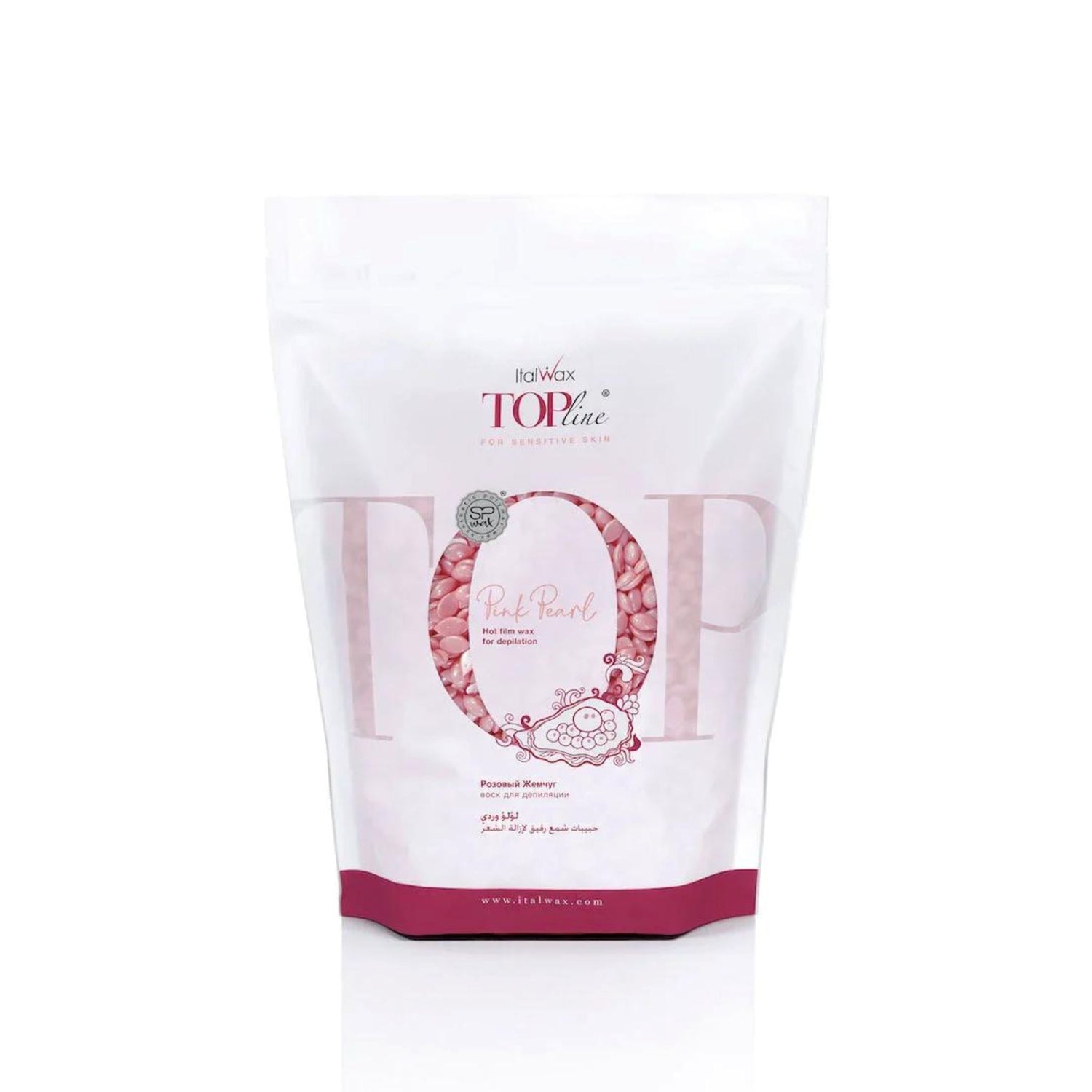 ITALWAX | TOPLINE PINK PEARL FILM WAX | 750g italwax 