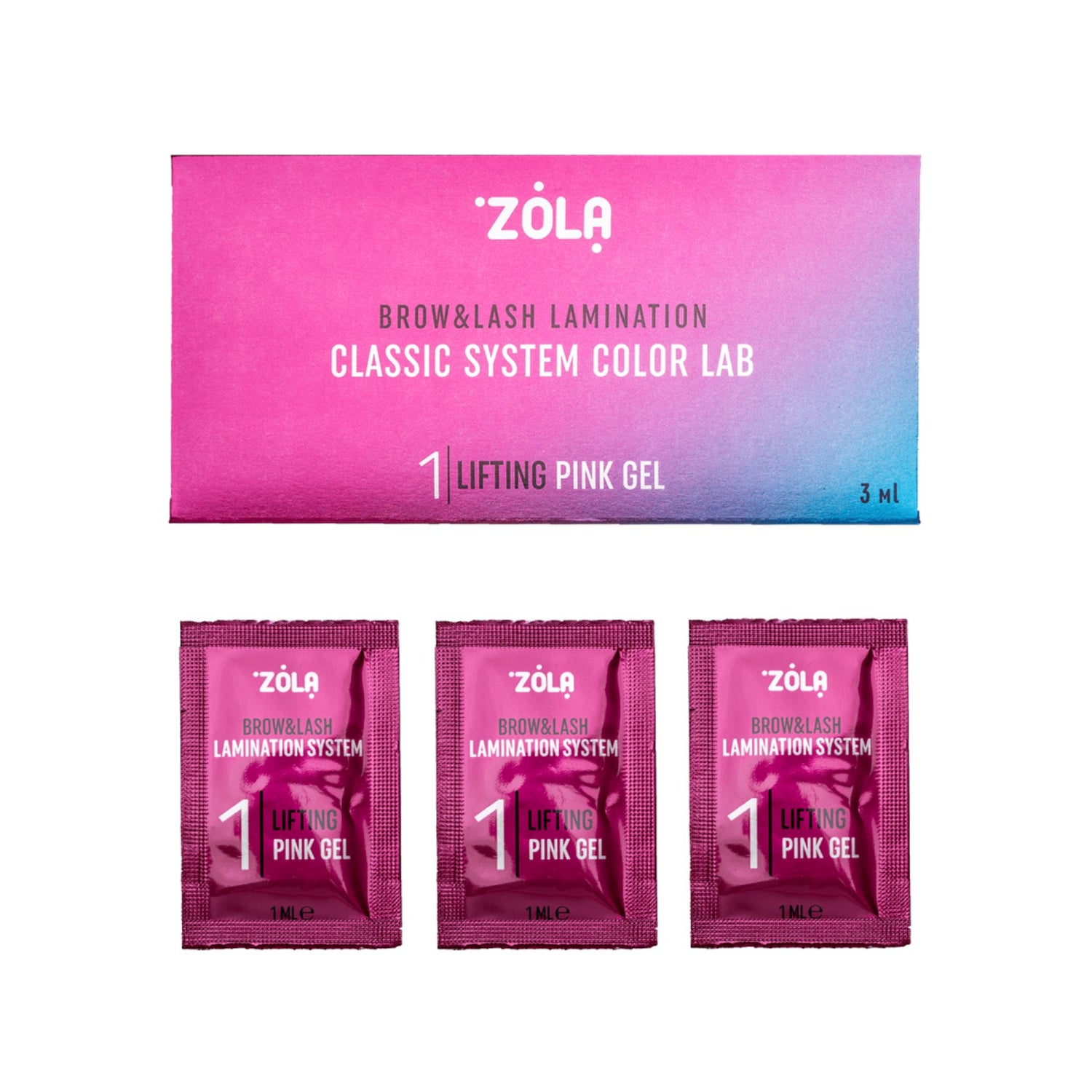 ZOLA | Color Lab Brow &amp; Lash Lamination | Step 1 - Sachets ZOLA 