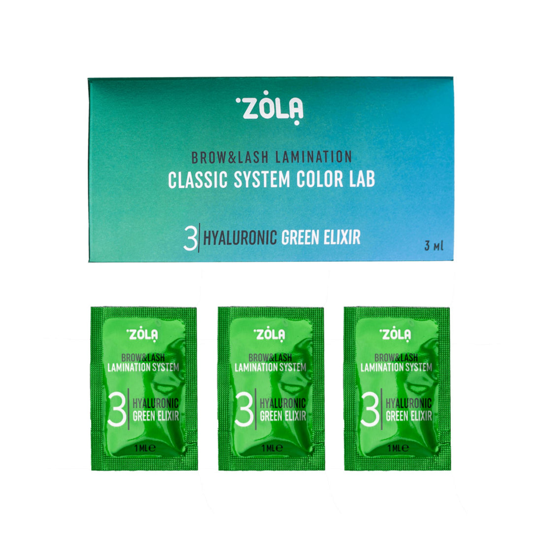 ZOLA | Color Lab Brow &amp; Lash Lamination | Step 3 - Sachets ZOLA 