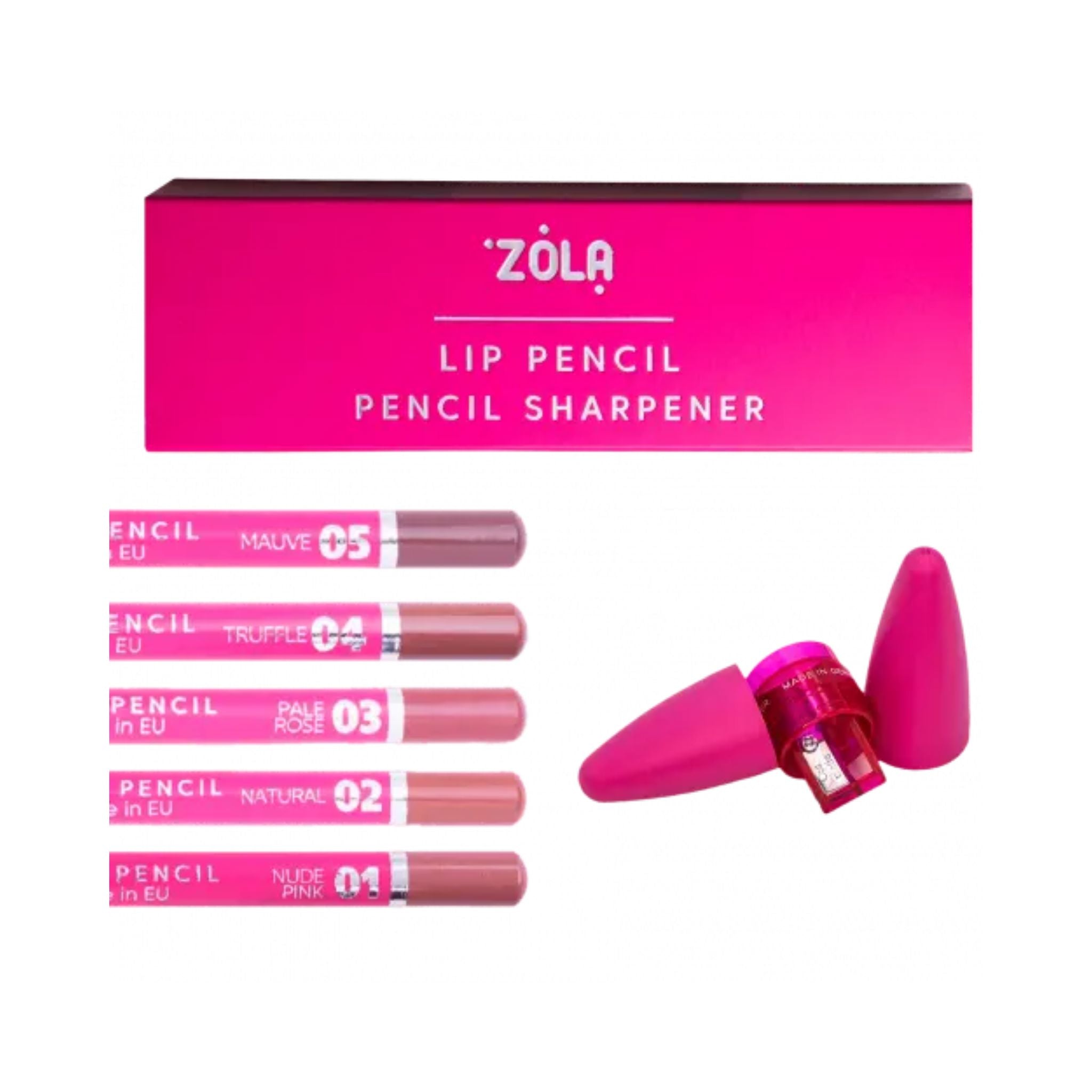ZOLA | Lip Pencil Set + Sharpener