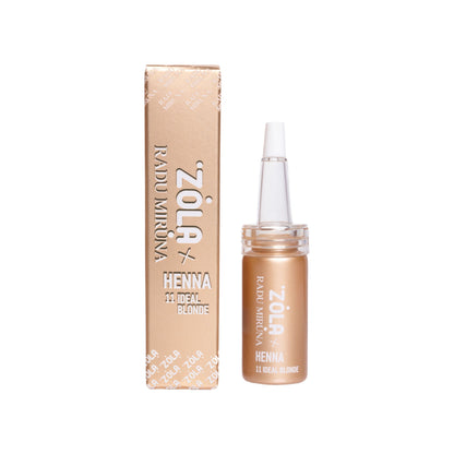 ZOLA x RADU MIRUNA Henna 11 Ideal Blonde brow henna voor zachte blonde wenkbrauwen zonder gele ondertoon.